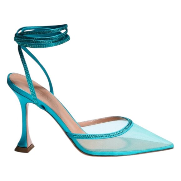BRITT NETTA Made In Italy Dani Lace Up Heels - Picture 3 of 7
